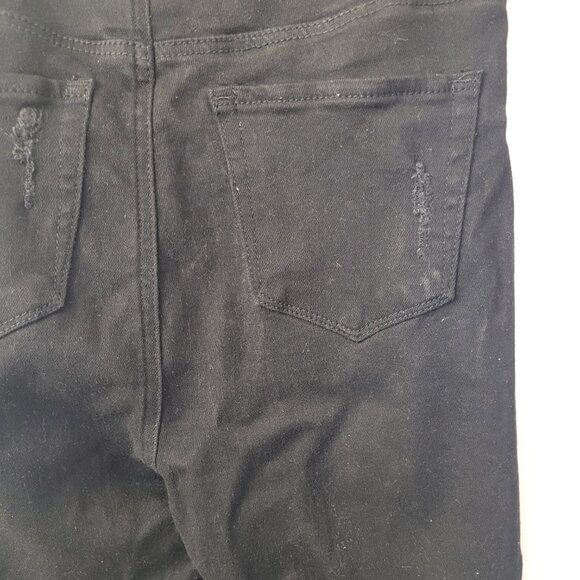 Wax Jean Collection - Black Women Distressed Stretched Jeans - Size 13/31 - Picture 12 of 15
